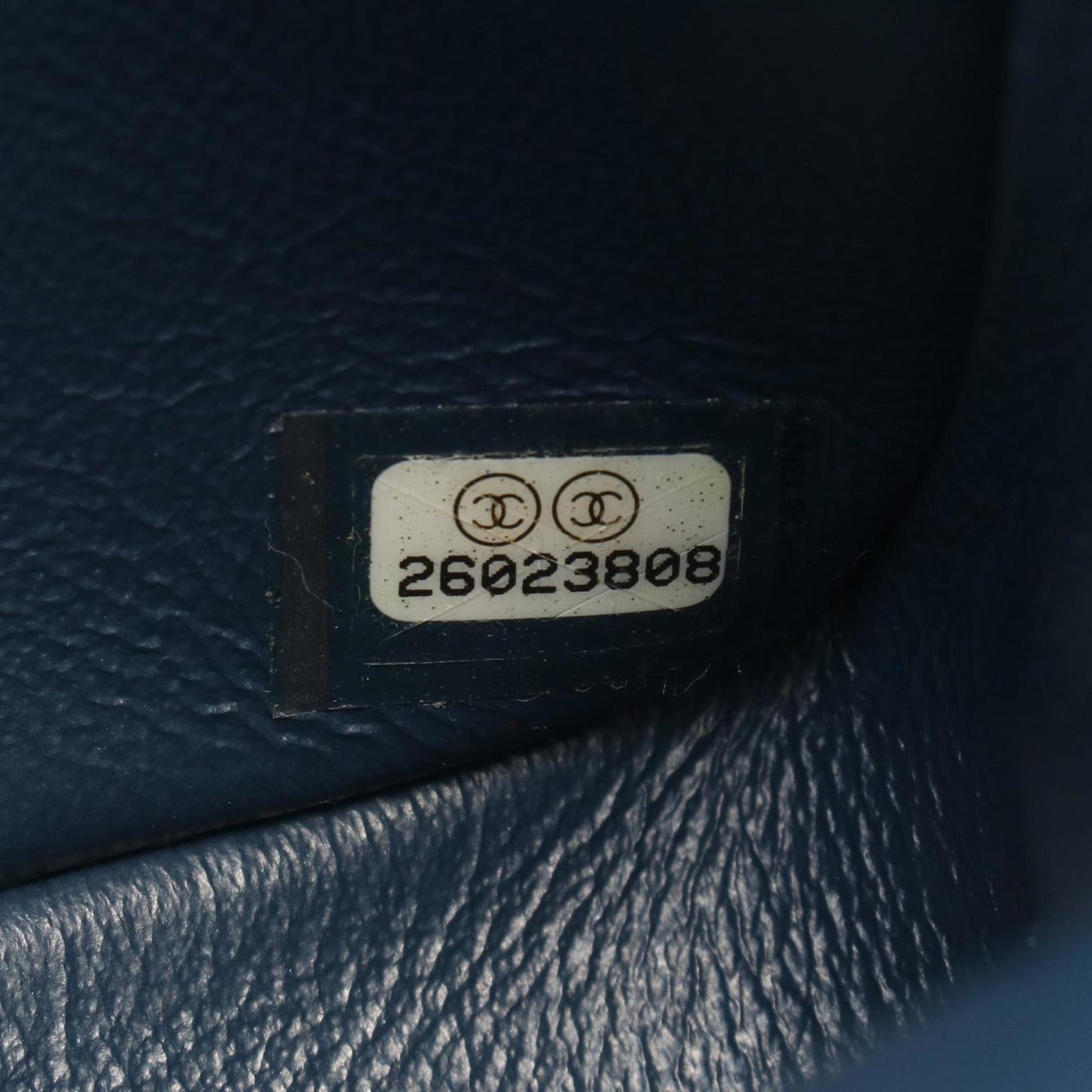 Chanel Blue Leather Timeless