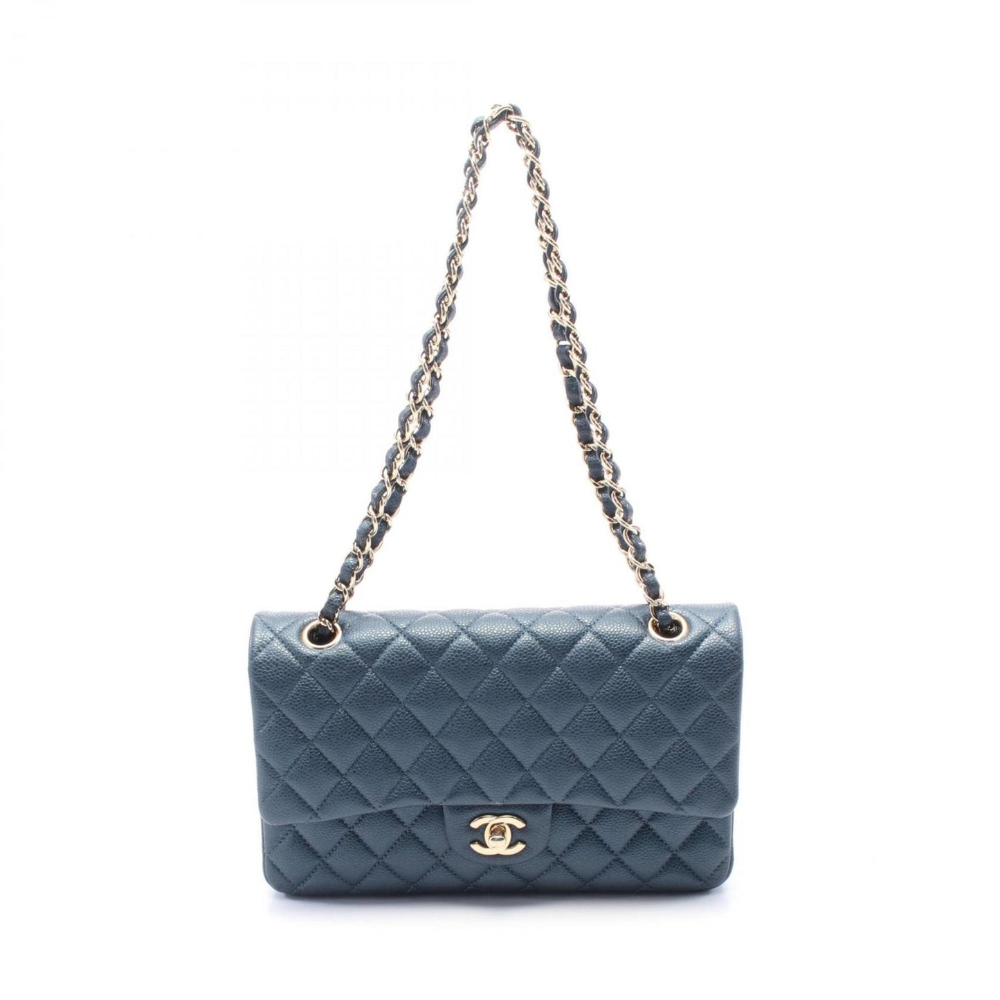 Chanel Blue Leather Timeless