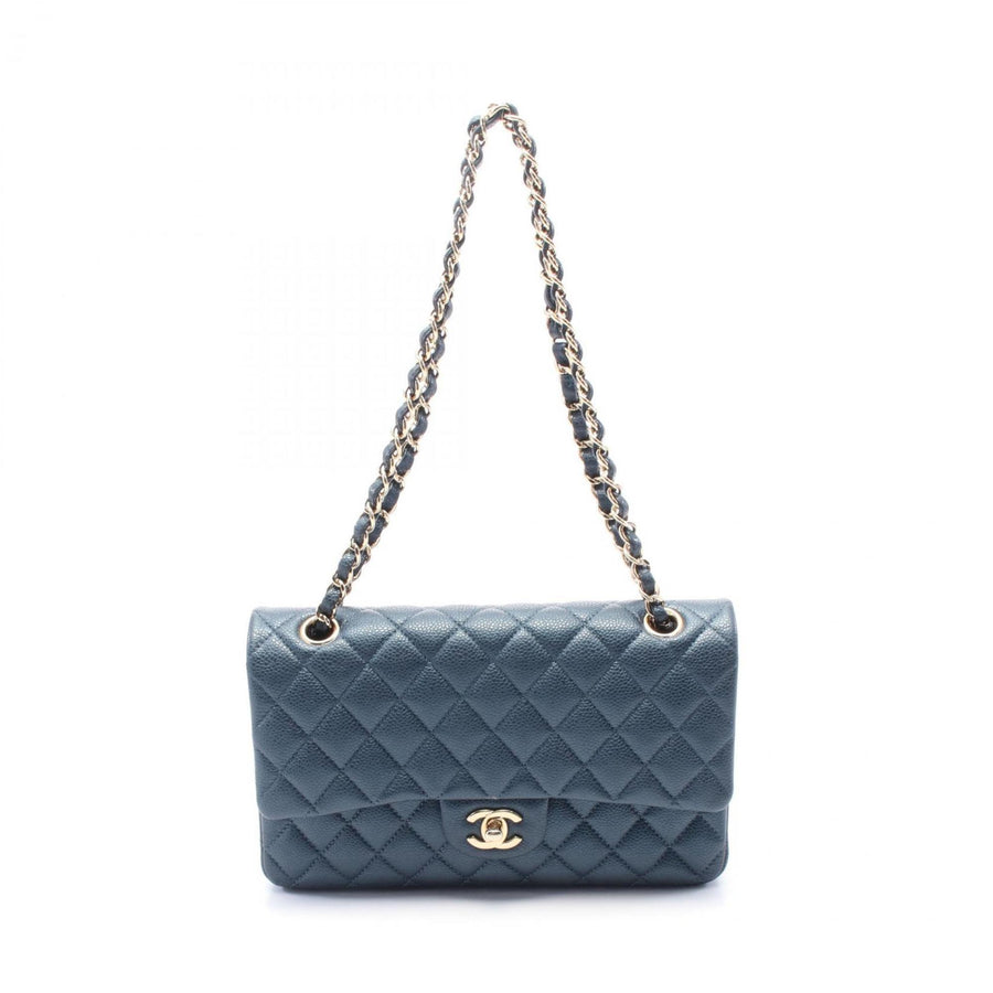 Chanel Blue Leather Timeless