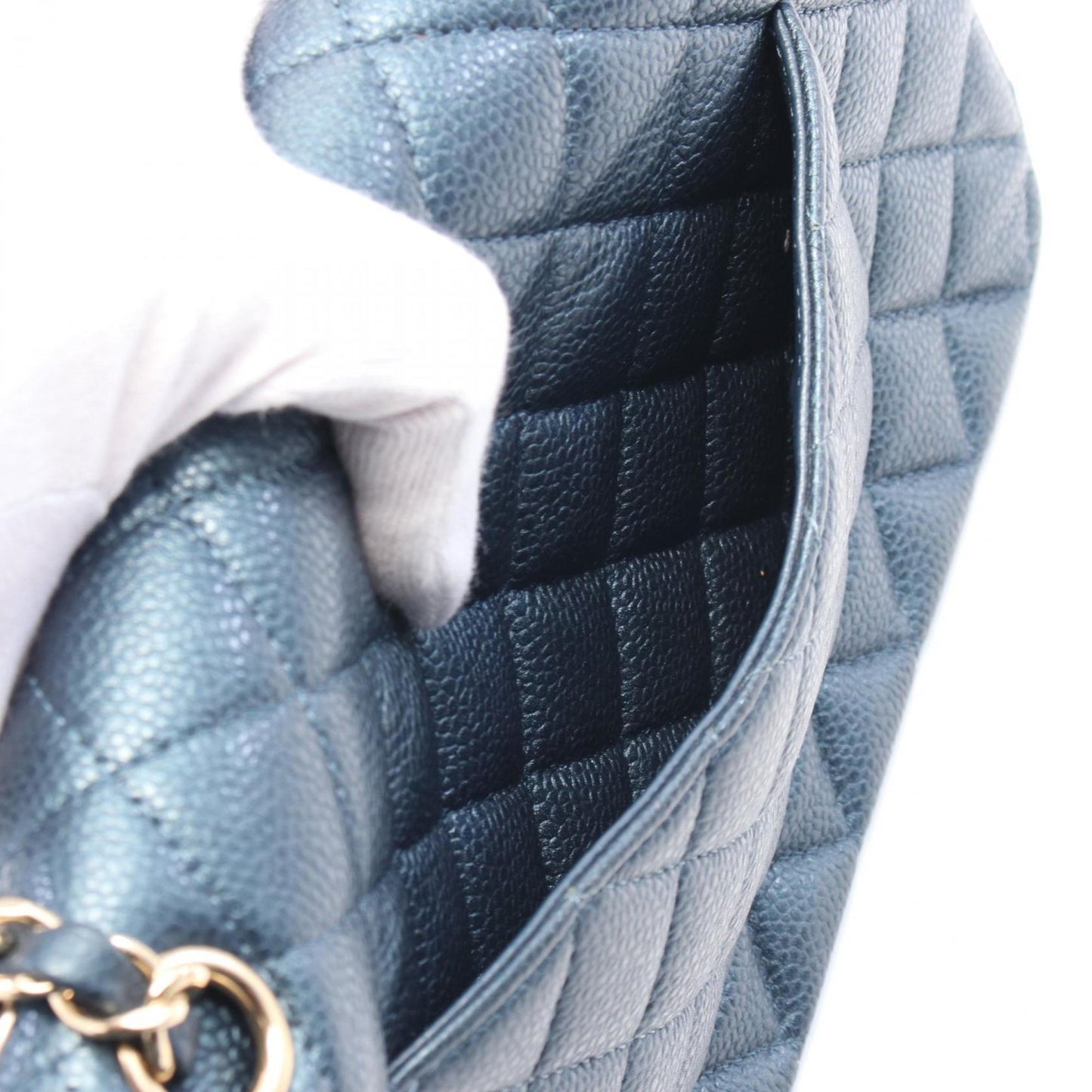 Chanel Blue Leather Timeless