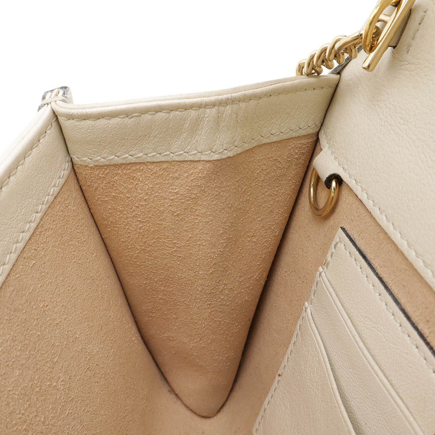 Gucci White Leather Tiger