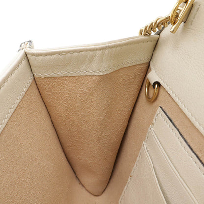 Gucci White Leather Tiger