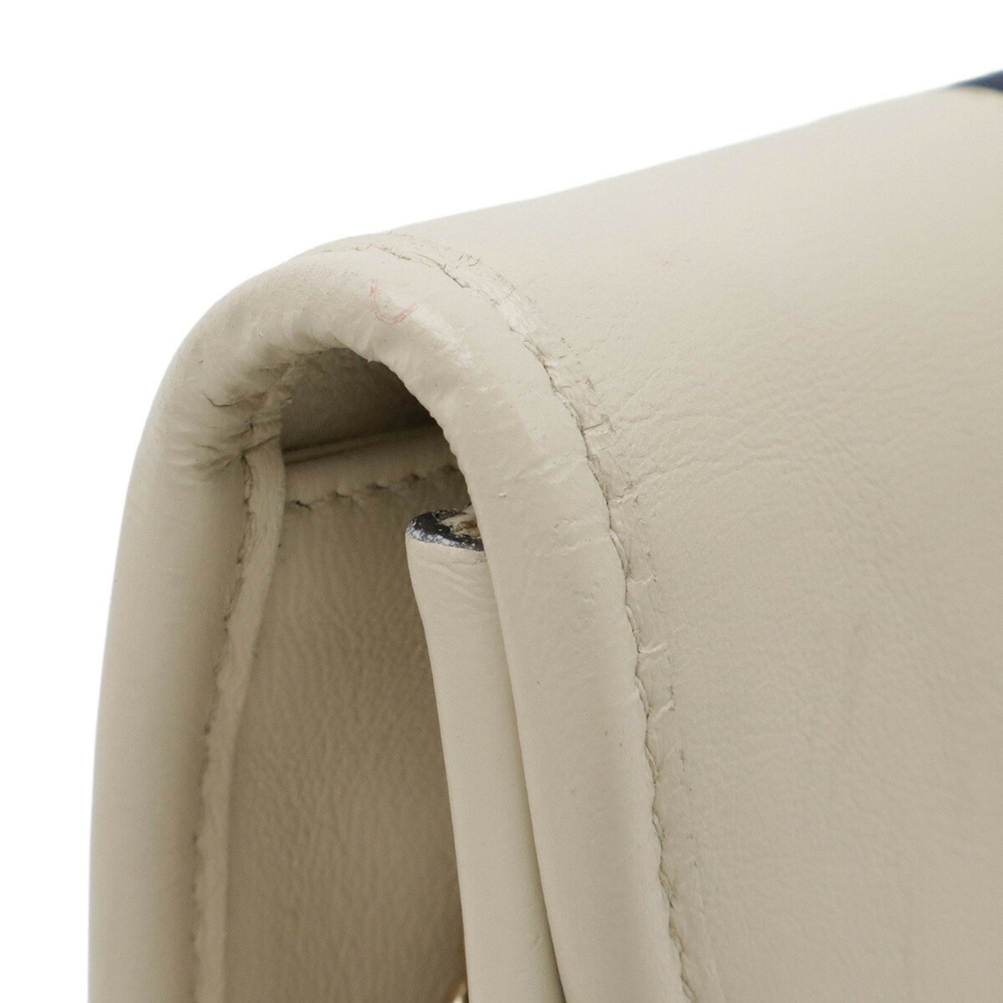 Gucci White Leather Tiger