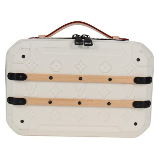 Louis Vuitton White Canvas Trunk