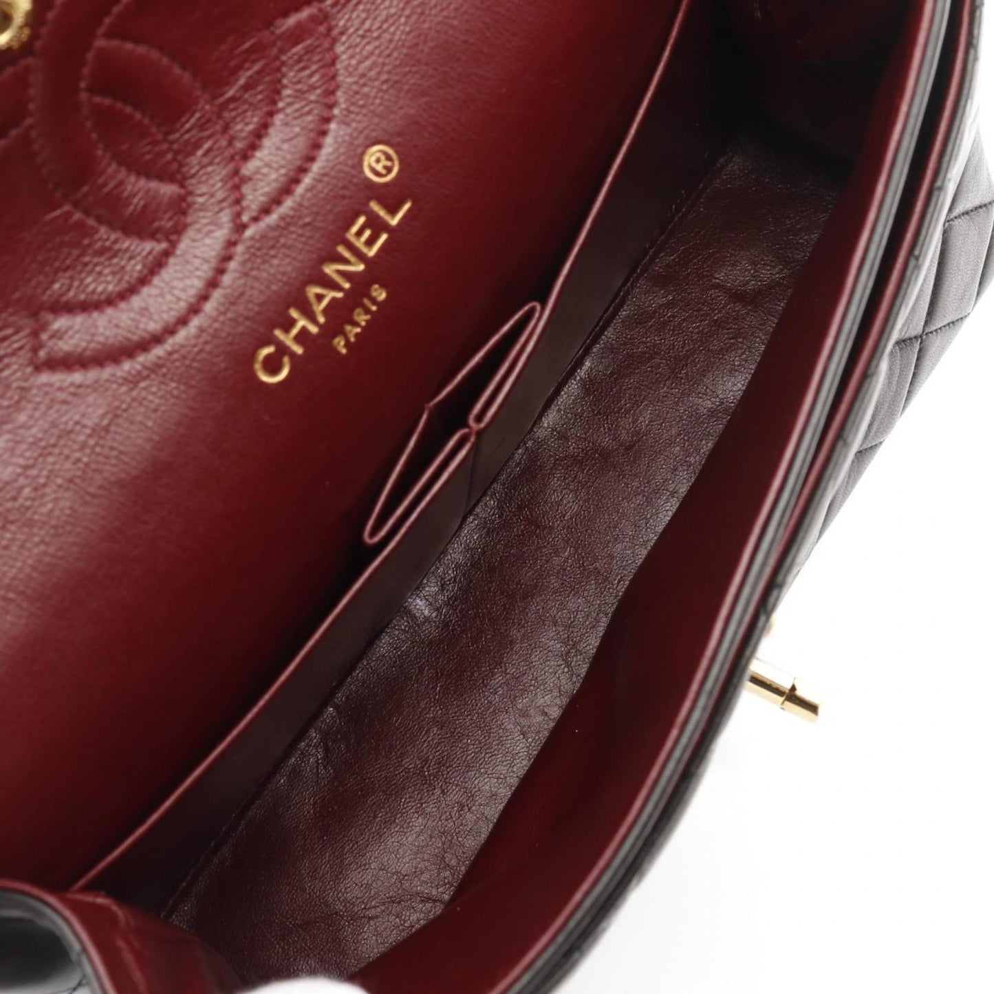 Chanel Black Leather Timeless 23