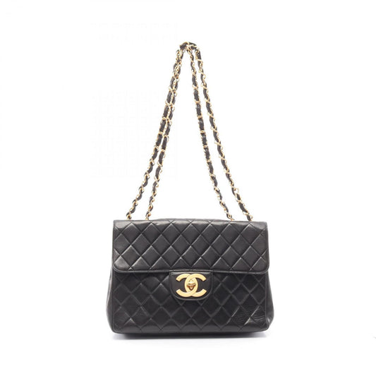 Chanel Black Leather Jumbo