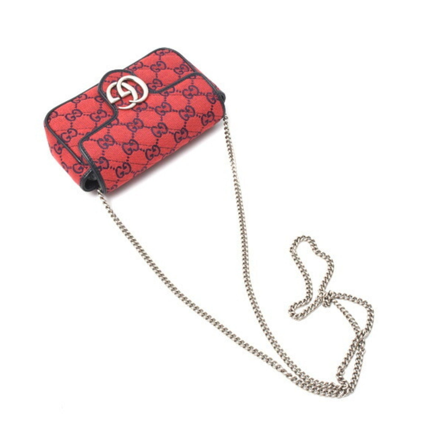 Gucci Red Canvas Gg Marmont