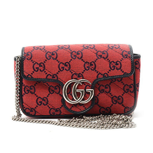 Gucci Red Canvas Gg Marmont