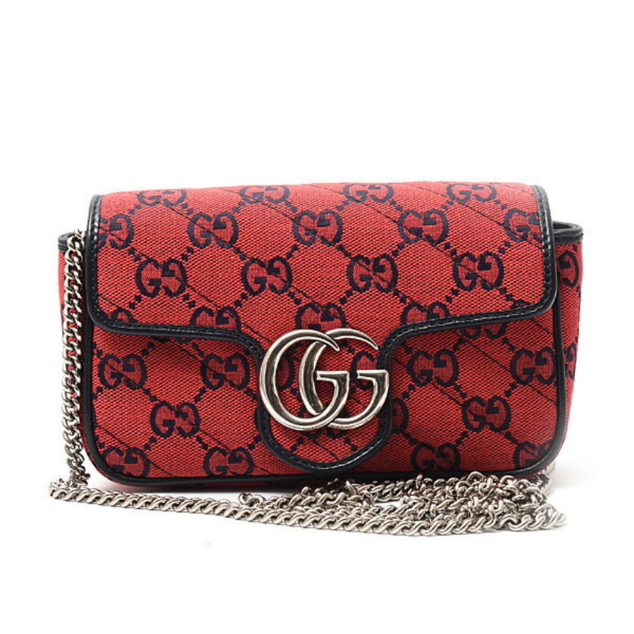 Gucci Red Canvas Gg Marmont