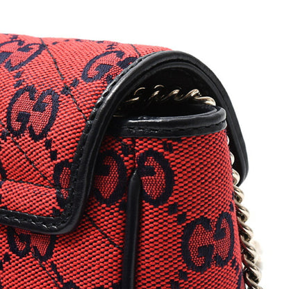 Gucci Red Canvas Gg Marmont