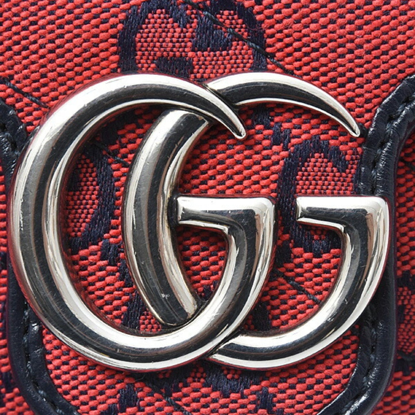 Gucci Red Canvas Gg Marmont