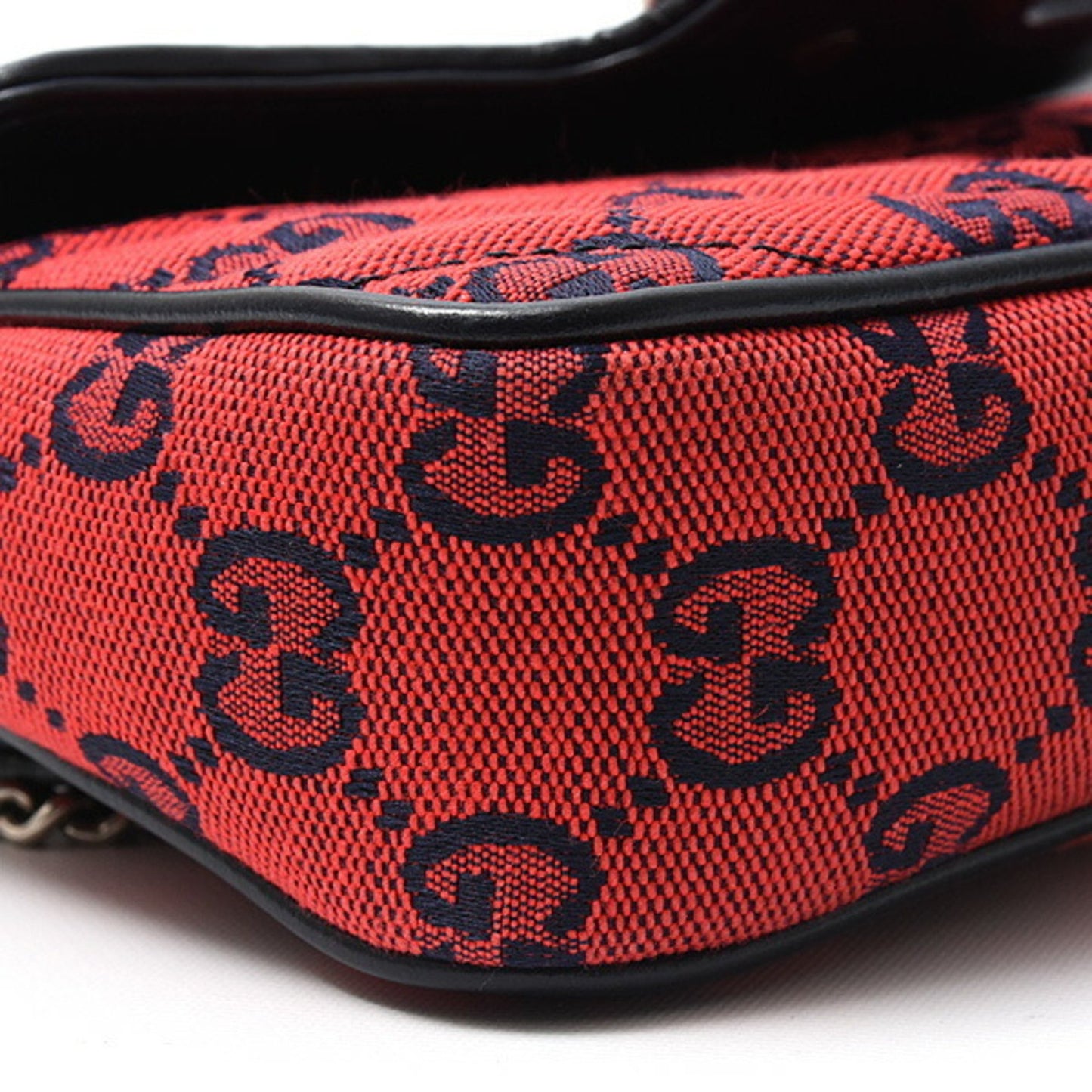 Gucci Red Canvas Gg Marmont