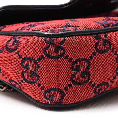 Gucci Red Canvas Gg Marmont