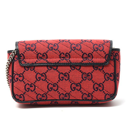 Gucci Red Canvas Gg Marmont