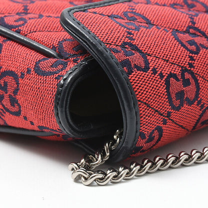 Gucci Red Canvas Gg Marmont