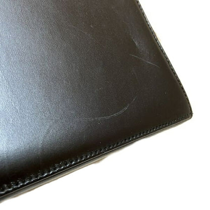 Salvatore Ferragamo Black Leather Gancini