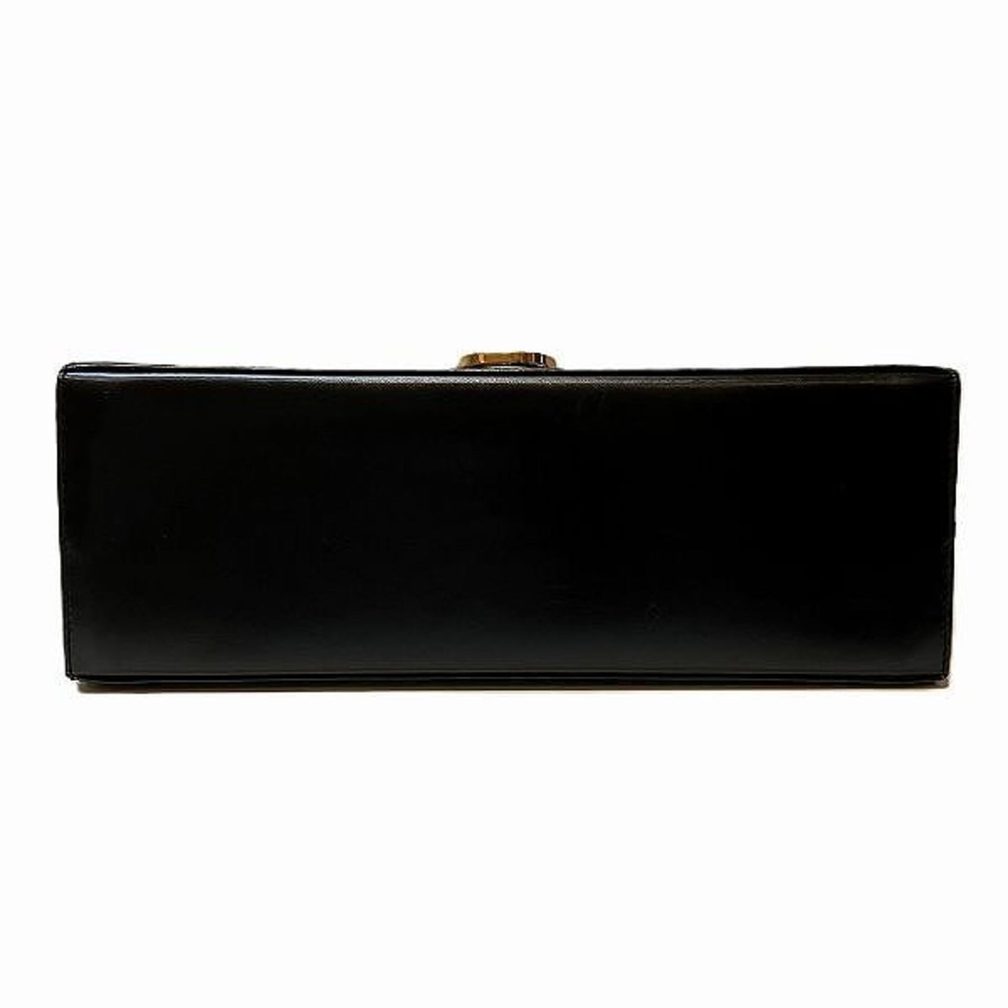 Salvatore Ferragamo Black Leather Gancini