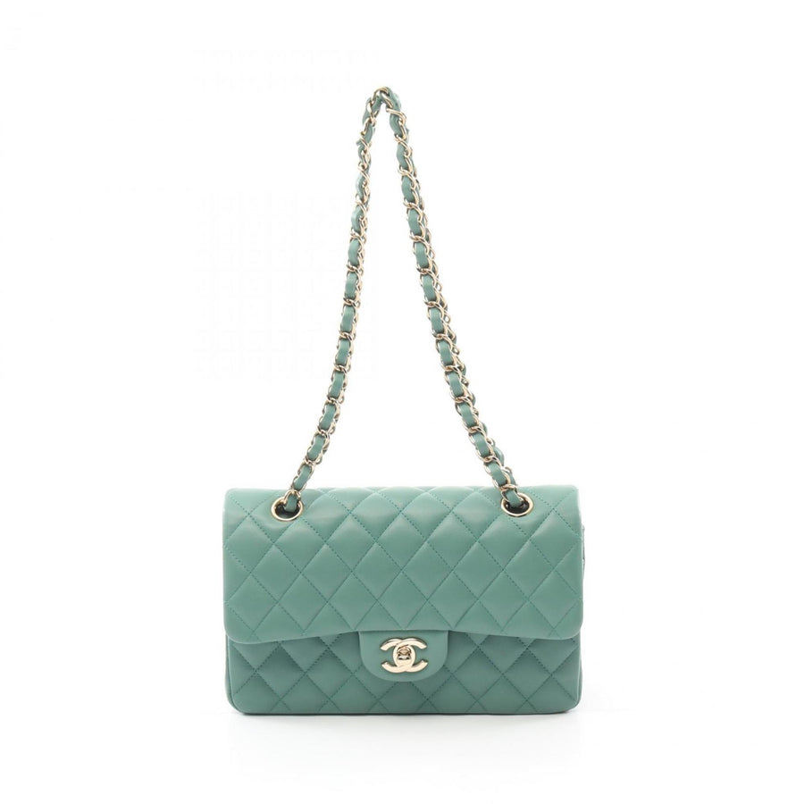 Chanel Green Leather Timeless