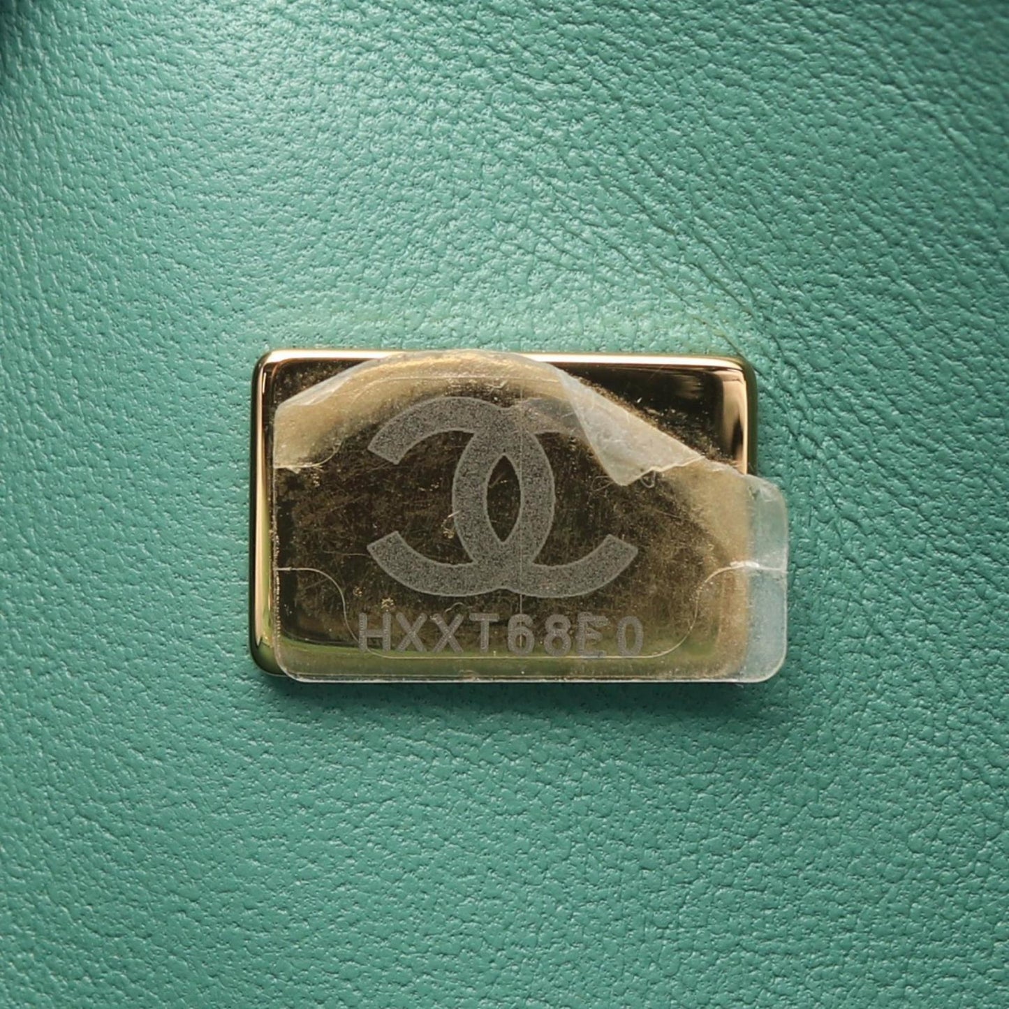 Chanel Green Leather Timeless