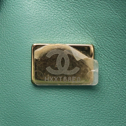 Chanel Green Leather Timeless