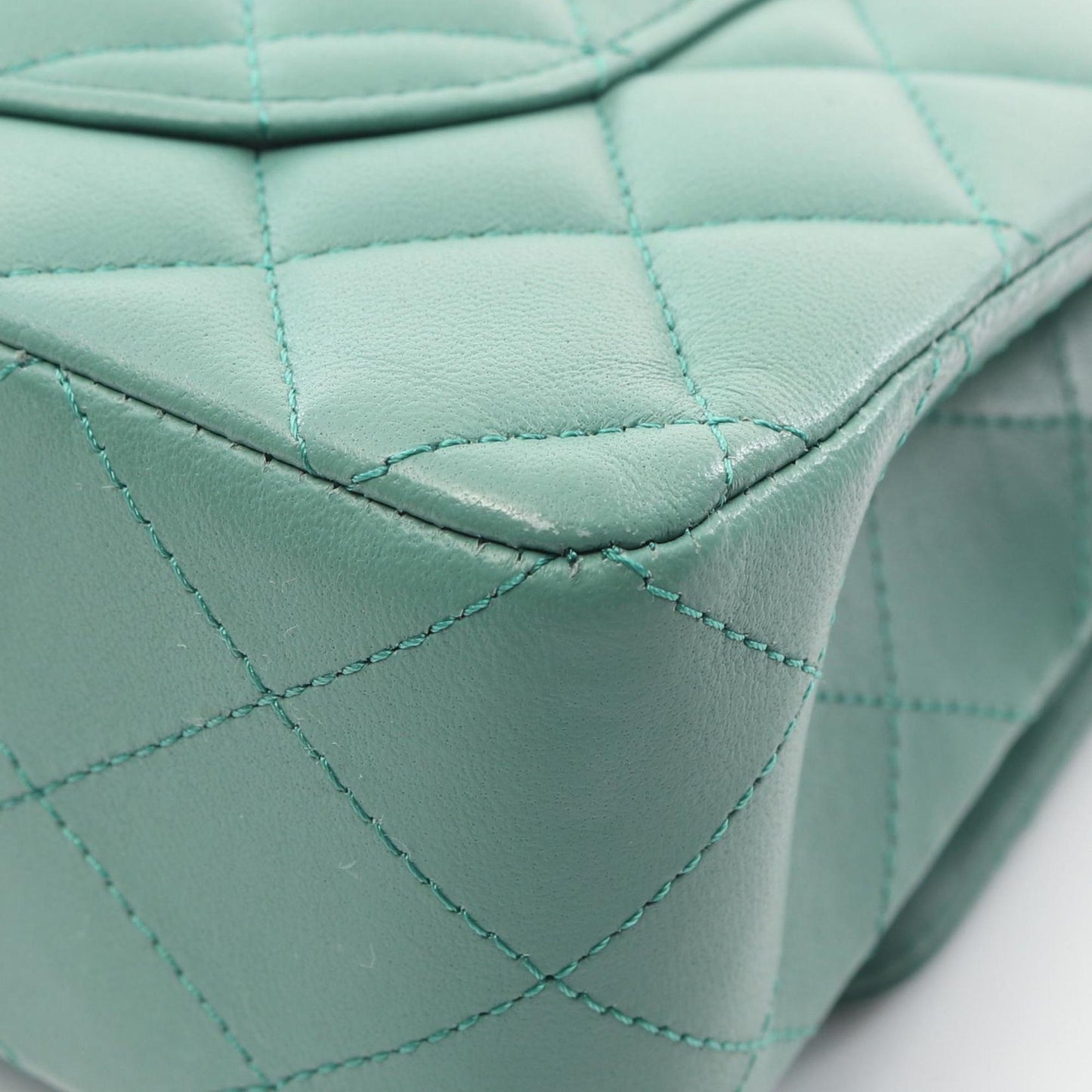 Chanel Green Leather Timeless