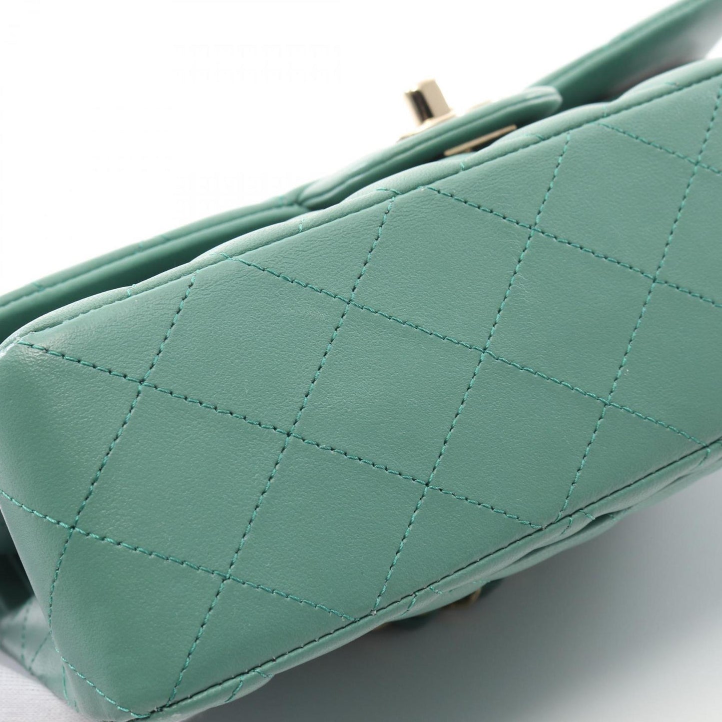 Chanel Green Leather Timeless