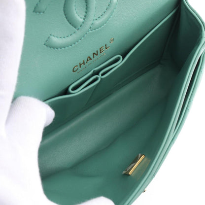 Chanel Green Leather Timeless