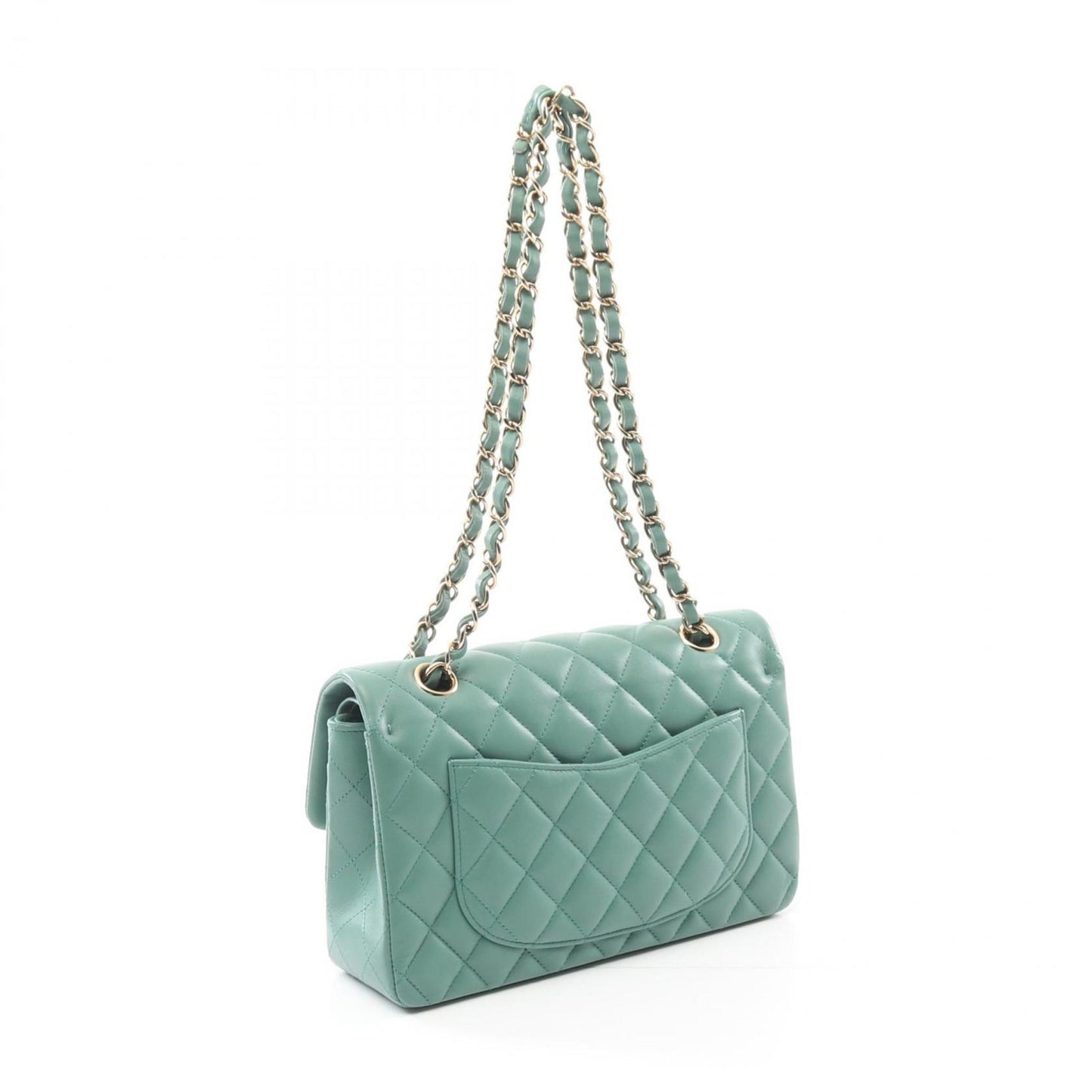 Chanel Green Leather Timeless