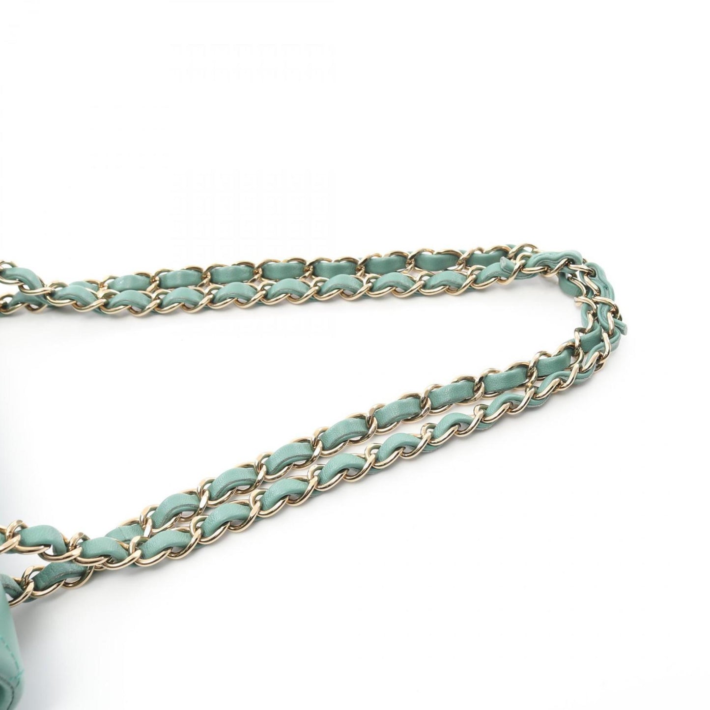 Chanel Green Leather Timeless