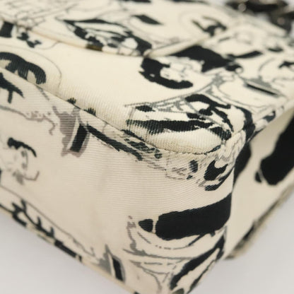 Chanel White Canvas Timeless