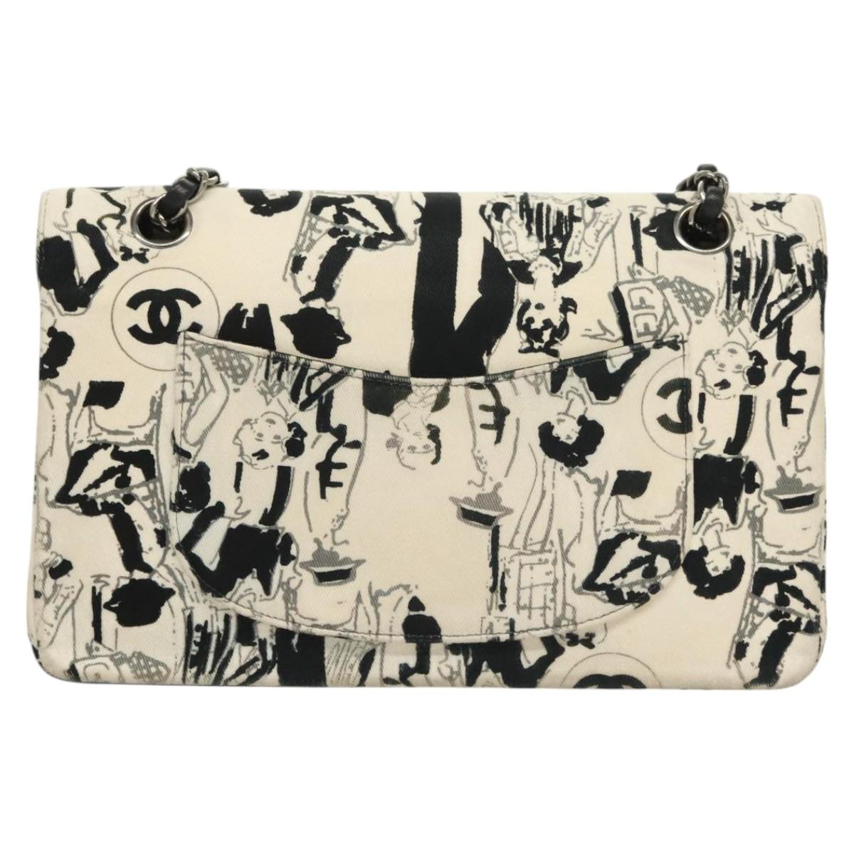 Chanel White Canvas Timeless