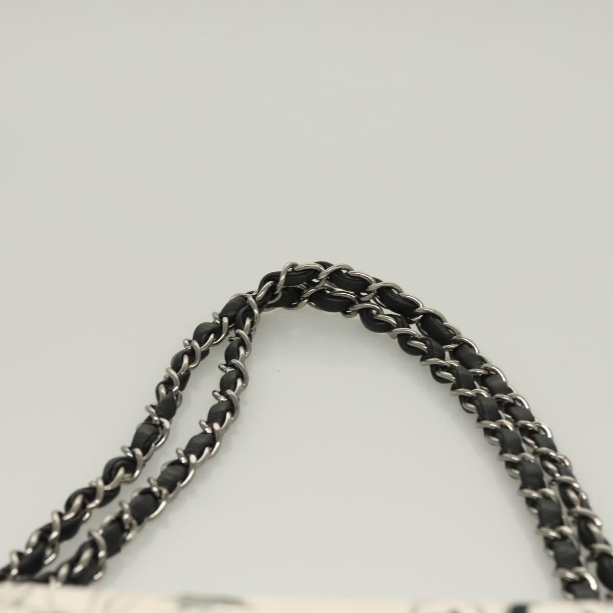 Chanel White Canvas Timeless