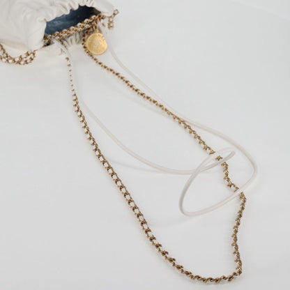 Chanel White Leather Chanel 22
