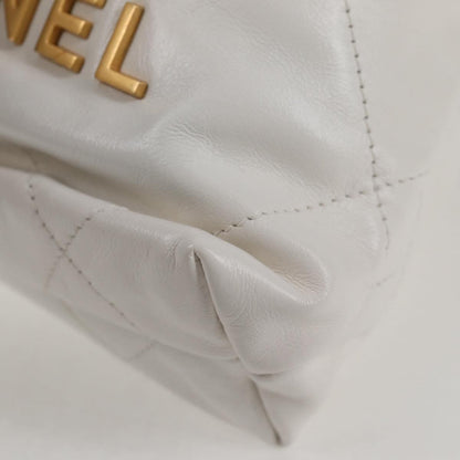 Chanel White Leather Chanel 22
