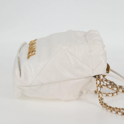 Chanel White Leather Chanel 22