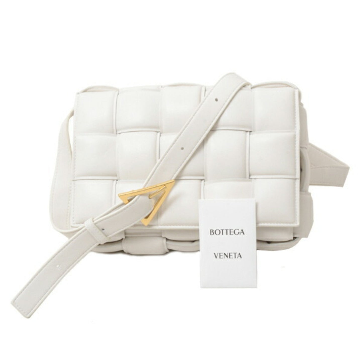 Bottega Veneta White Leather Cassette