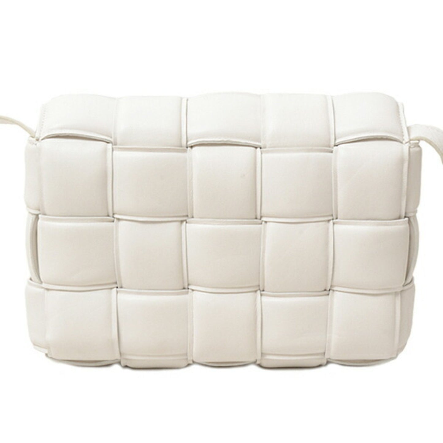 Bottega Veneta White Leather Cassette