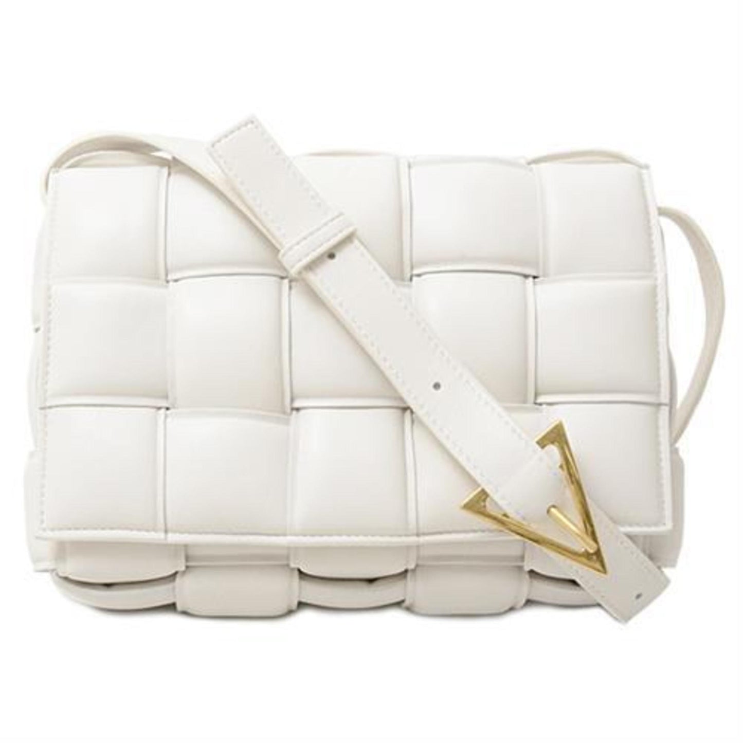 Bottega Veneta White Leather Cassette