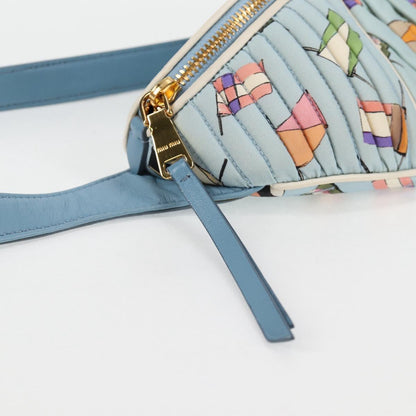 Miu Miu Blue Nylon Shoulder