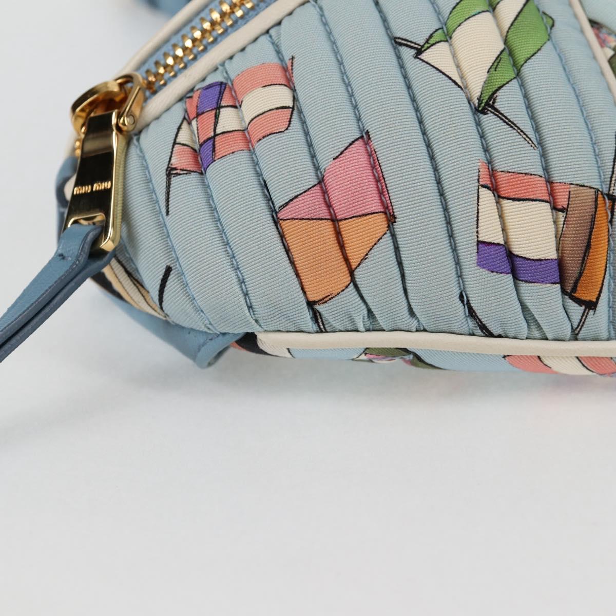 Miu Miu Blue Nylon Shoulder