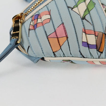 Miu Miu Blue Nylon Shoulder