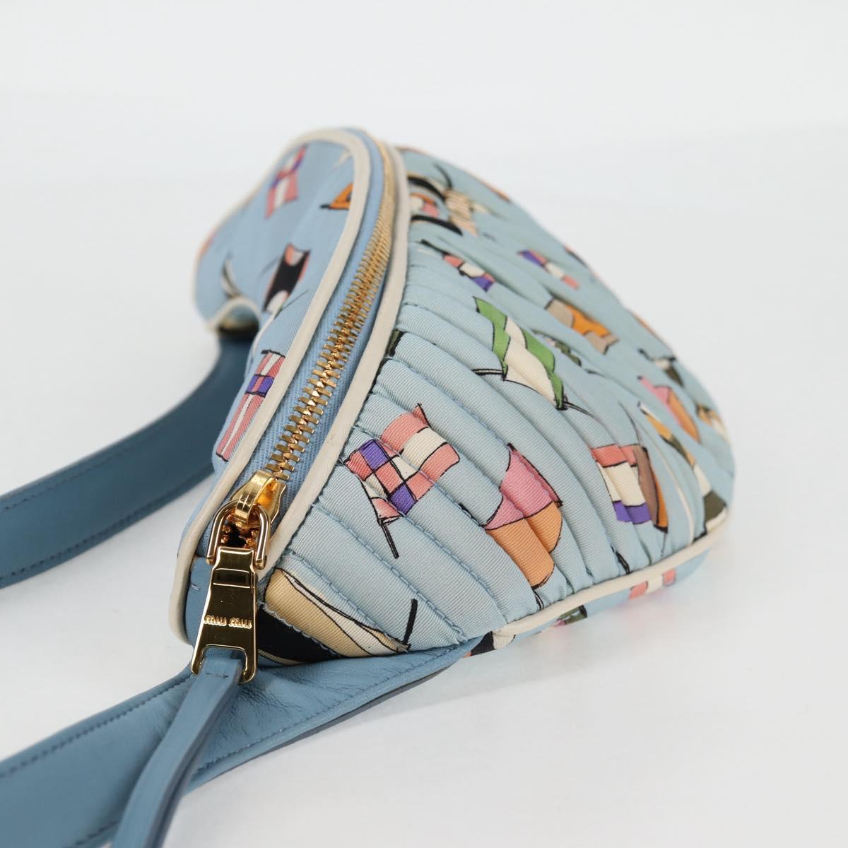 Miu Miu Blue Nylon Shoulder