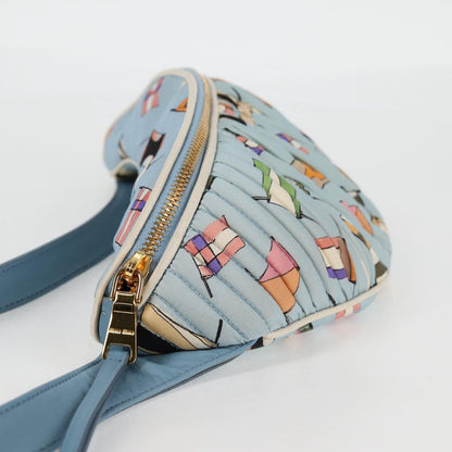 Miu Miu Blue Nylon Shoulder