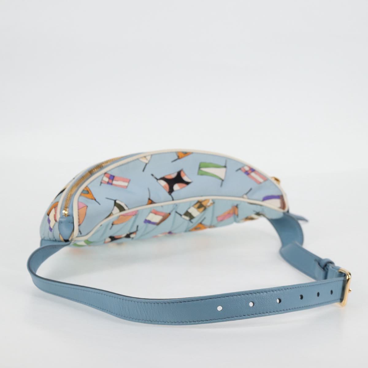 Miu Miu Blue Nylon Shoulder
