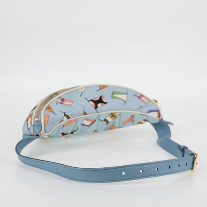 Miu Miu Blue Nylon Shoulder