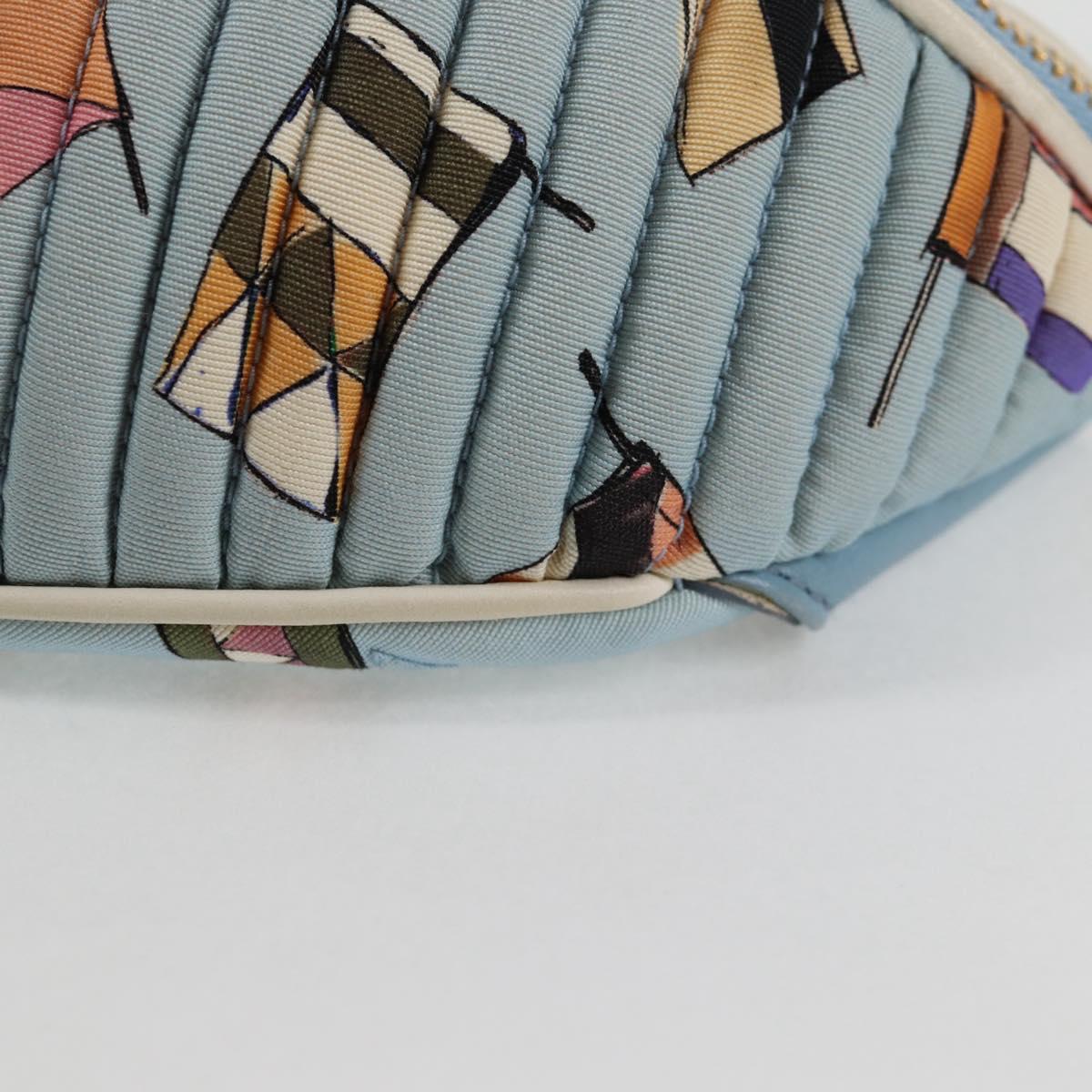 Miu Miu Blue Nylon Shoulder