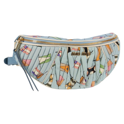 Miu Miu Blue Nylon Shoulder