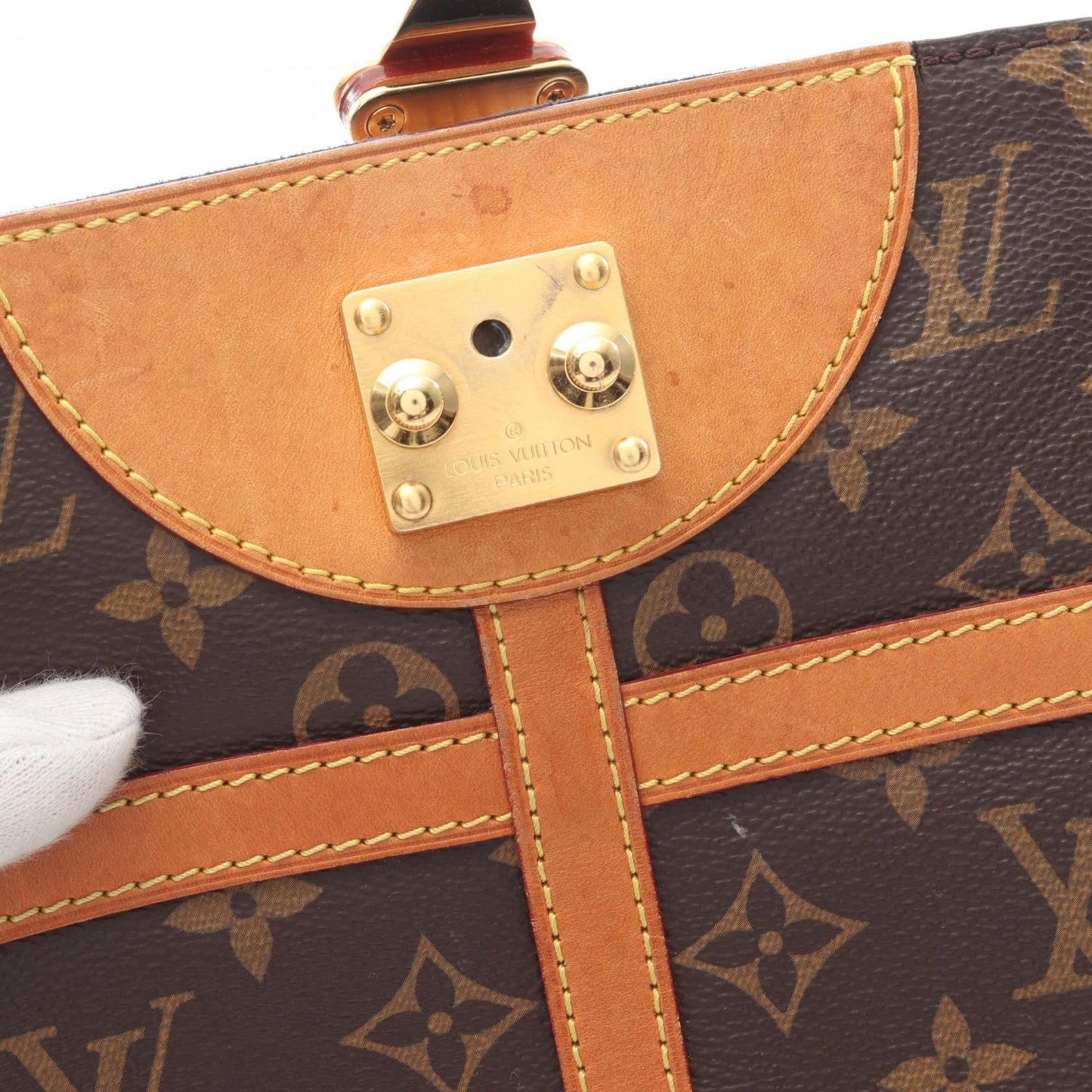 Louis Vuitton Brown Canvas Duffle