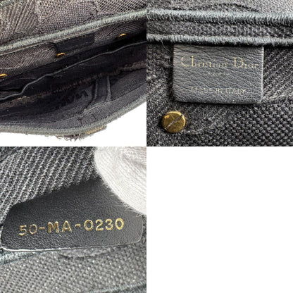Dior Black Canvas Saddle