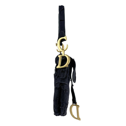 Dior Black Canvas Saddle